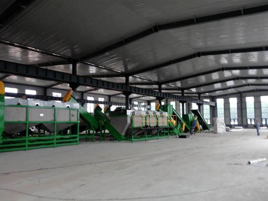 PE 1000kg/h que mulching o filme que esmaga a lavagem e que recicla a máquina