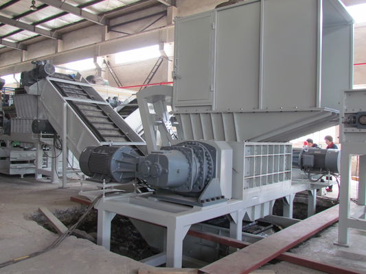 máquina da retalhadora do eixo do dobro dos resíduos sólidos de 22*2kw 20rpm