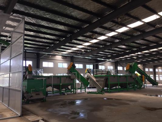 garrafa plástica do ANIMAL DE ESTIMAÇÃO 3000kg/h que recicla máquinas com esmagamento da lavagem