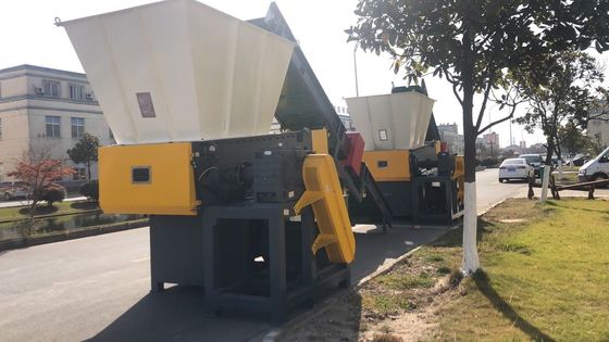45kw 4pcs fixou a máquina plástica da retalhadora da fibra da lâmina
