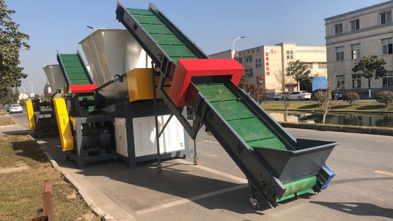 45kw 4pcs fixou a máquina plástica da retalhadora da fibra da lâmina